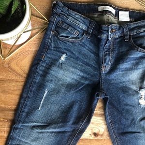 eunina skinny low rise denim distressed - sz 29